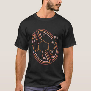 Chemie Cafeïne Molecule Chemisch Ik hou van koffie T-shirt