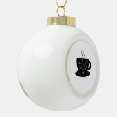 Chemie cafeïne molecule keramische bal ornament (Links)