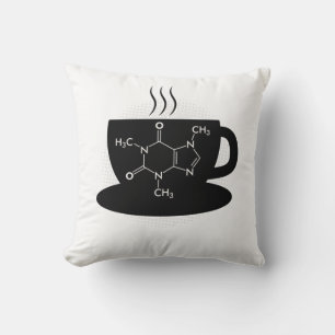 Chemie cafeïne molecule kussen