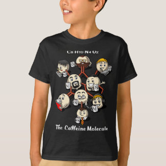 Chemie cafeïne molecuul grappige wetenschap geek k t-shirt