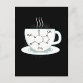 Chemie Caffeine Molecule Briefkaart (Voorkant)
