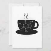 Chemie Caffeine Molecule Kaart (Voorkant)