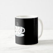 Chemie Caffeine Molecule Koffiemok (Voorkant rechts)