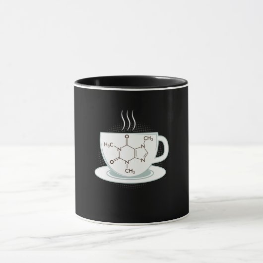 Chemie Caffeine Molecule Mok (Midden)