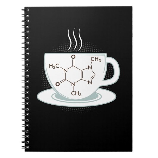 Chemie Caffeine Molecule Notitieboek (Voorkant)