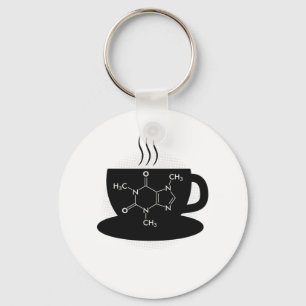 Chemie Caffeine Molecule Sleutelhanger
