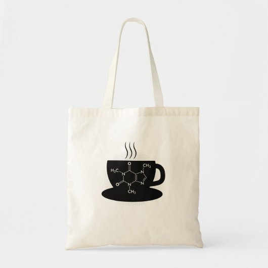 Chemie Caffeine Molecule Tote Bag (Voorkant)