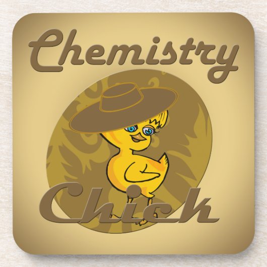 Chemie Chick #6 Drankjes Onderzetter (Voorkant)