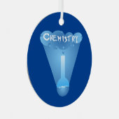 Chemie Cloud Beaker Metalen Ornament (Voorkant Rechts)