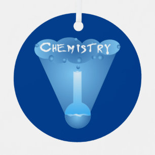 Chemie Cloud Beaker Metalen Ornament