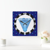 Chemie Cloud Beaker Vierkante Klok (Huis)