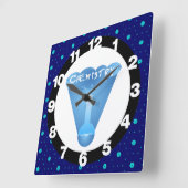 Chemie Cloud Beaker Vierkante Klok (Hoek)