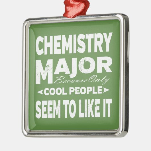 Chemie College alleen maar kool Metalen Ornament (Links)