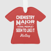 Chemie College alleen maar kool Ornament (achterkant)