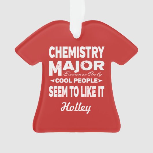 Chemie College alleen maar kool Ornament (voorkant)