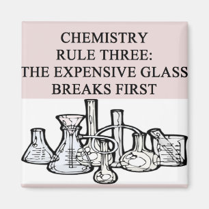 chemie: de eerste keer dat het aanstootglas breekt magneet