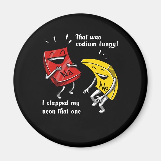 Chemie die een Sodium Funny Science Joke was Magneet (Voorkant)