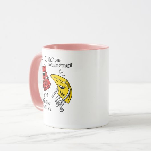 Chemie die een Sodium Funny Science Joke was Mok (Voorkant links)