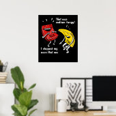 Chemie die een Sodium Funny Science Joke was Poster (Thuiskantoor)