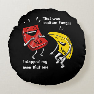 Chemie die een Sodium Funny Science Joke was Rond Kussen
