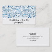 Chemie Doodle Pad Tekening Gepersonaliseerde tekst Visitekaartje (Voorkant / Achterkant)