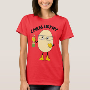 Chemie eierkop tekst t-shirt
