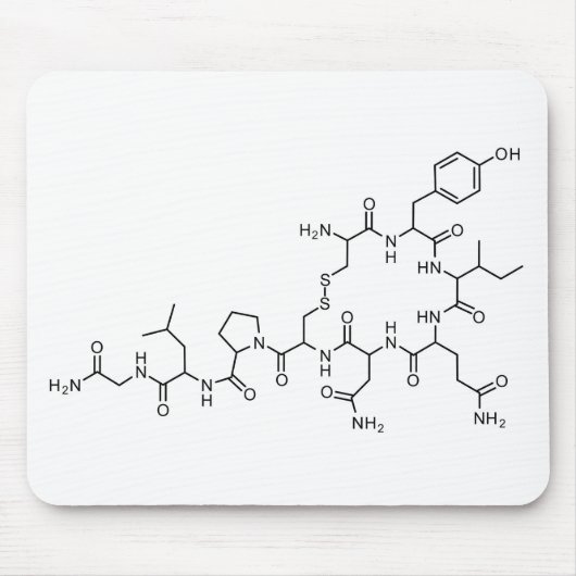 chemie-element liefde voor oxytocine chemische for muismat (Voorkant)