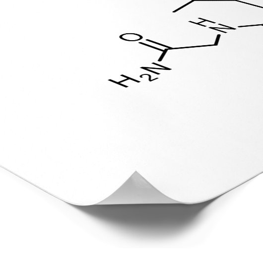 chemie-element liefde voor oxytocine chemische for poster (Hoek)