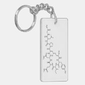 chemie-element liefde voor oxytocine chemische for sleutelhanger (Voorkant Links)