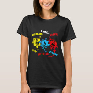 Chemie Elementen Periodiek Systeem Puzzel Autisme T-shirt