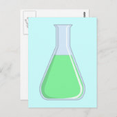 Chemie Erlenmeyer Kolben chemistry-kolf Briefkaart (Voorkant / Achterkant)