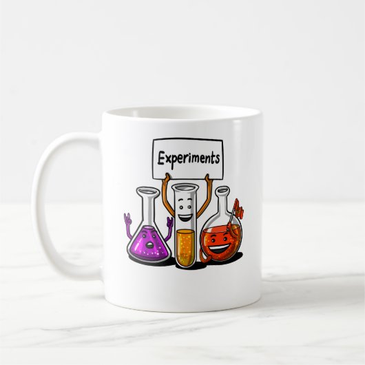 Chemie Experimenten Funny Science Joke Koffiemok (Links)
