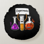 Chemie Experimenten Funny Science Joke Rond Kussen<br><div class="desc">Scheikundeexperimenten Funny Science Joke design for chemistry lovers.</div>
