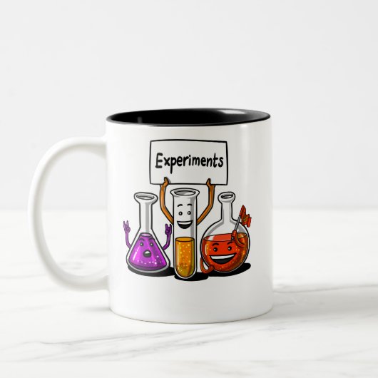 Chemie Experimenten Funny Science Joke Tweekleurige Koffiemok (Links)