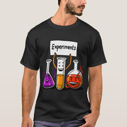 Chemie-experimenten T-shirt (Voorkant)