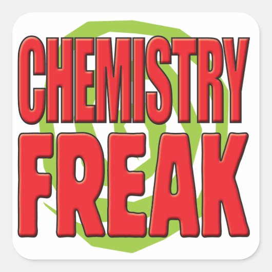 Chemie Freak R Vierkante Sticker (Voorkant)