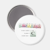 Chemie, gespeld met elementen magneet (Voorkant / Achterkant)
