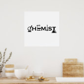 Chemie grappige chemicus cadeaus poster (Keuken)