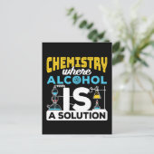 Chemie Grappige Oplossing Grap Briefkaart (Staand voorkant)
