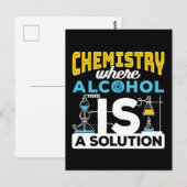 Chemie Grappige Oplossing Grap Briefkaart (Voorkant / Achterkant)