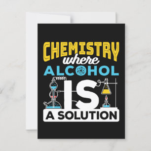 Chemie Grappige Oplossing Grap Briefkaart