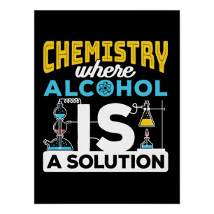 Chemie Grappige Oplossing Grap Perfect Poster