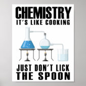 Chemie Het is als koken Poster (Voorkant)