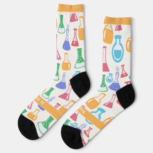 Chemie in het laboratorium, reageerbuis sokken (Links)
