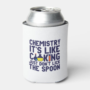 Chemie is als het koken van grappige scheikundige  blikjeskoeler
