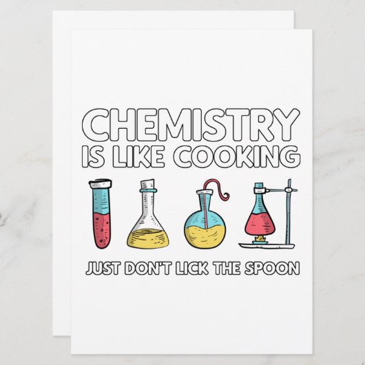 Chemie is als koken aankondiging (Voorkant / Achterkant)