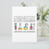 Chemie is als koken bedankkaart (Staand voorkant)