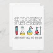 Chemie is als koken bedankkaart (Voorkant / Achterkant)