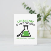 Chemie is als koken briefkaart (Staand voorkant)