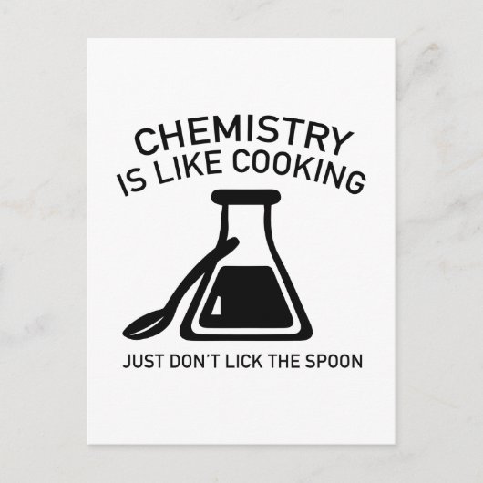 Chemie is als koken briefkaart (Voorkant)